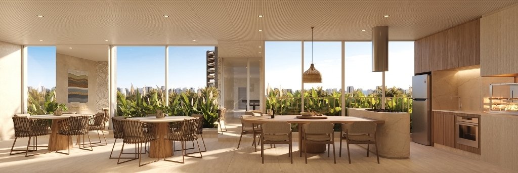 Espaço Gourmet Privativo com Churrasqueira Le Blu Consciente Setor Marista Goiânia