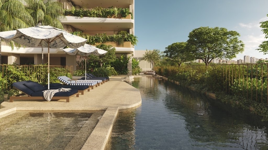 Piscina com Borda Infinita Le Blu Consciente no Setor Marista Goiânia por Consciente Construtora